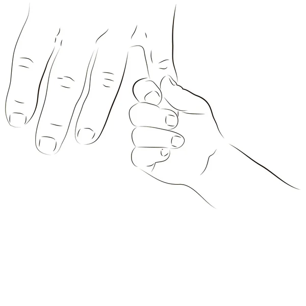 Anne-baba ve bebek el