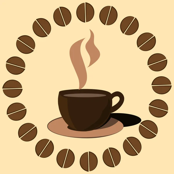 Tazza di caffè vettore — Vettoriale Stock