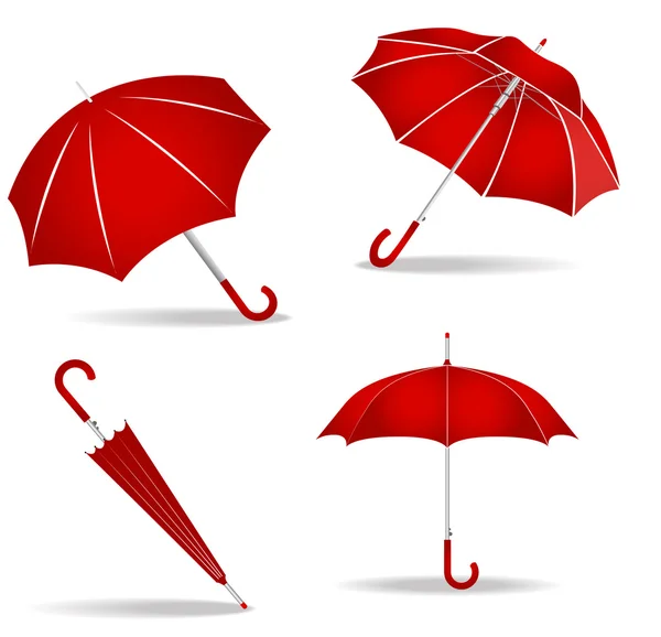红色遮阳伞套 — 图库矢量图片