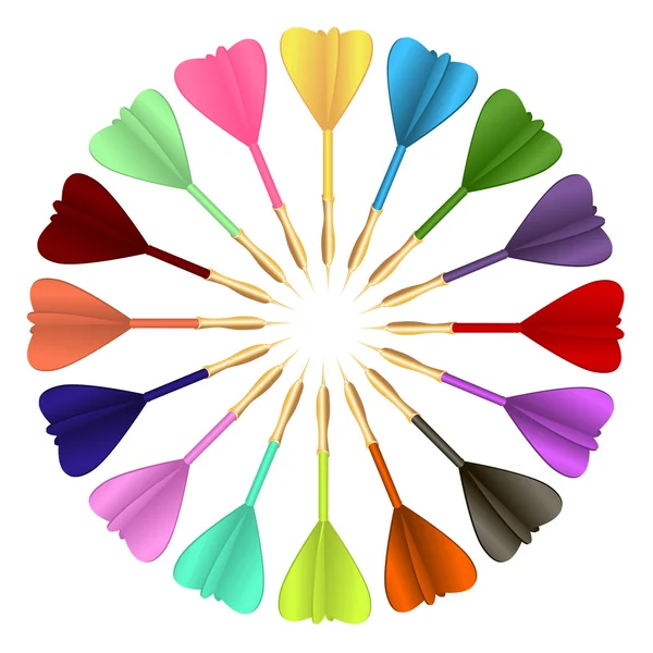 Χρωματιστά βέλη — Διανυσματικό Αρχείο