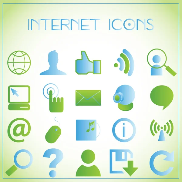 Icônes Internet — Image vectorielle