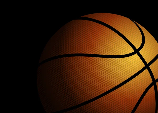 Siyah arka planda basketbol