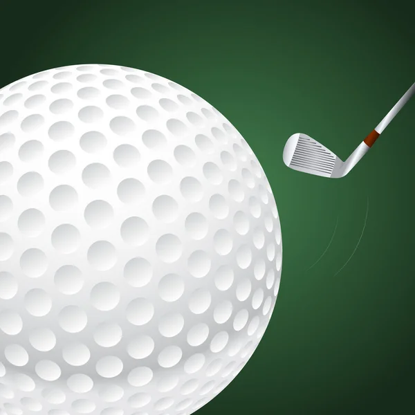 Vector pelota de golf — Vector de stock