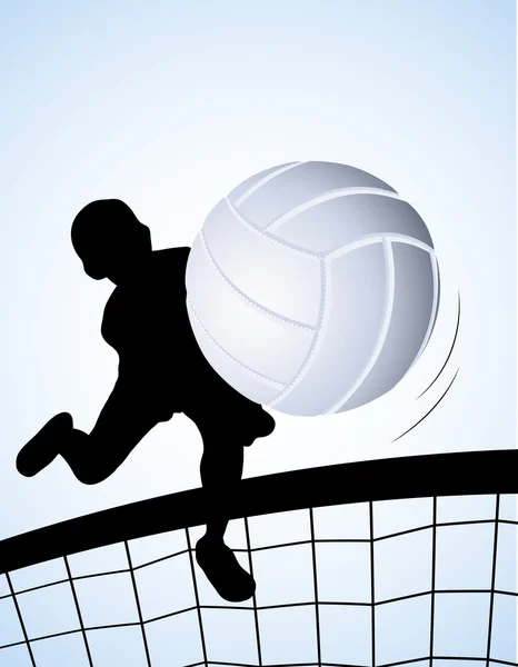 Volleyballspieler — Stockvektor