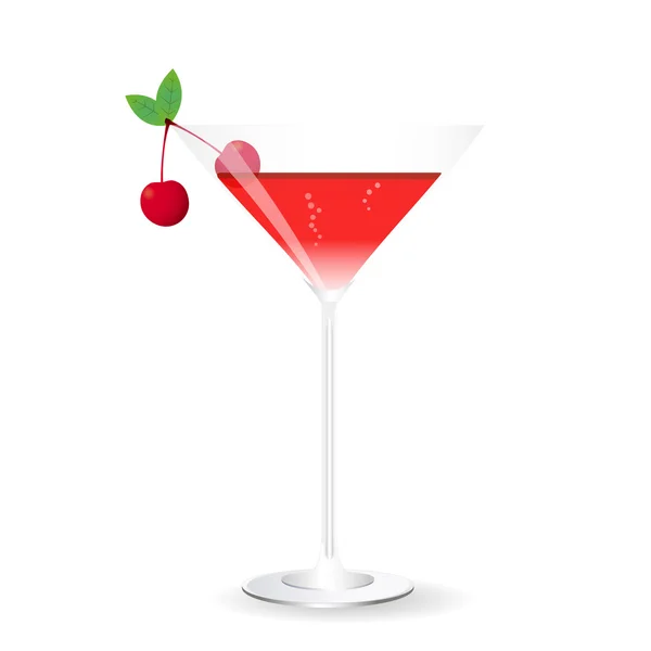 Roter Cocktail — Stockvektor