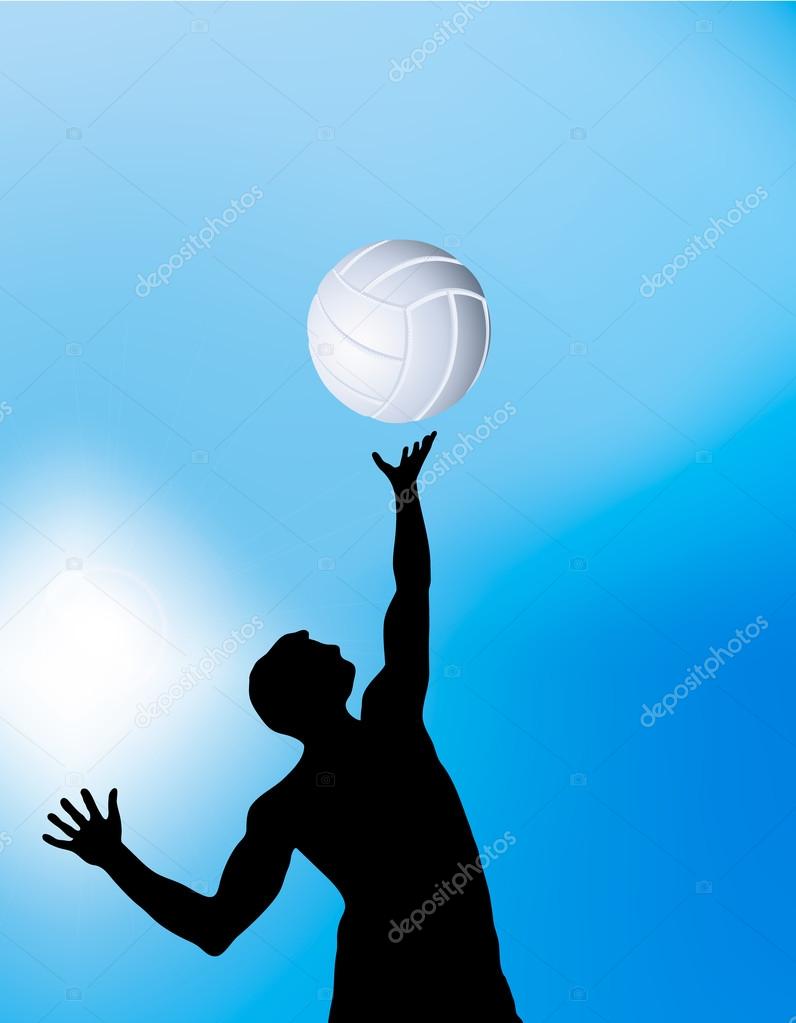 Volleyball Hitter Clipart