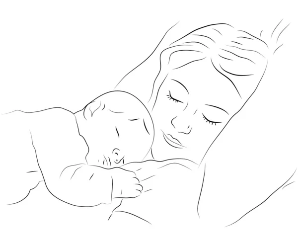 Sova mamma och baby-ikonen Stockillustration