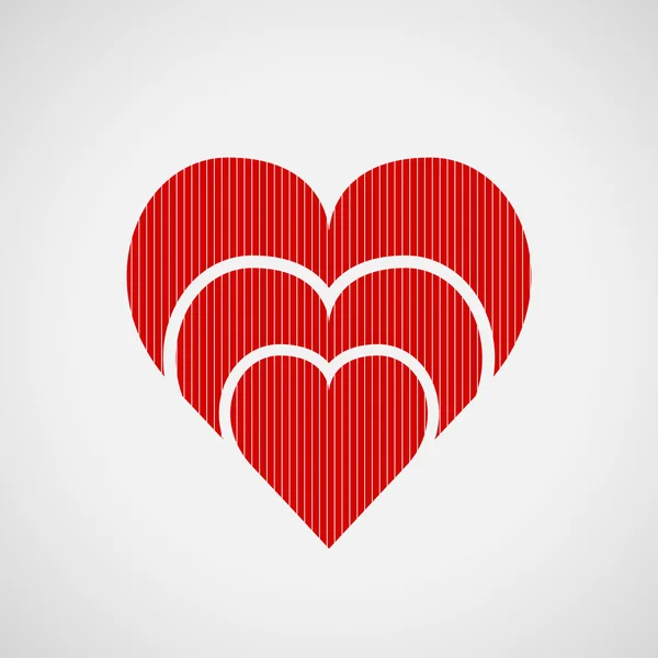 Icono del corazón — Vector de stock