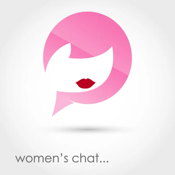 Women's chat — Stock Vector