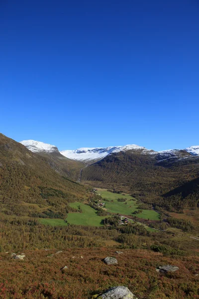 Paesaggio autunnale norvegese — Foto Stock