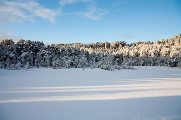 Zimní krajina v Norsku — Stock fotografie