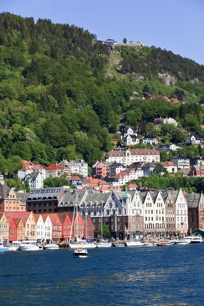 Yaz Bergen, Norveç — Stok fotoğraf