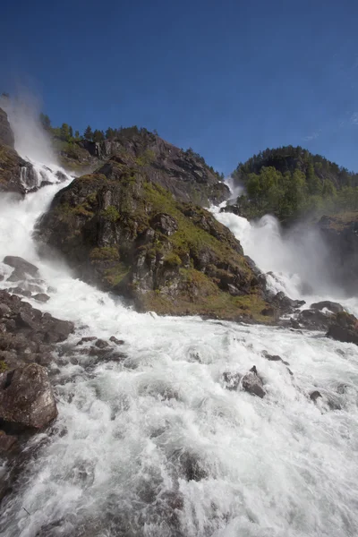 Cachoeira Laatefossen — Fotografia de Stock