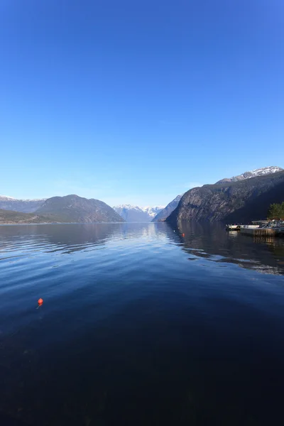Fjordy a hory — Stock fotografie