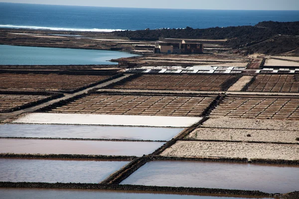 Salinas de janubio — Zdjęcie stockowe