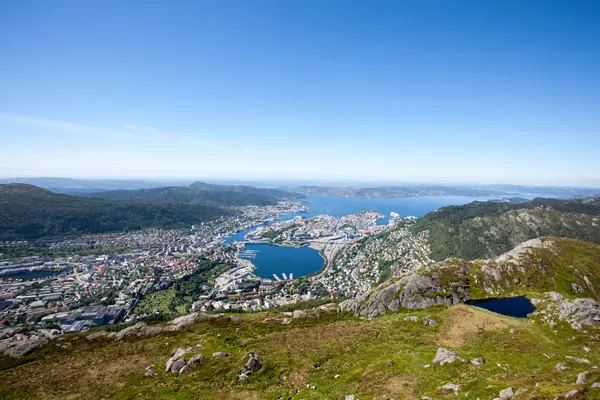 Bergen, staré hanzovní město — Stock fotografie