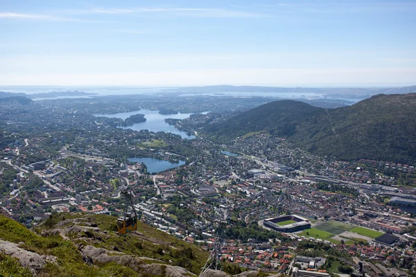 Bergen, a régi Hanza-város — Stock Fotó