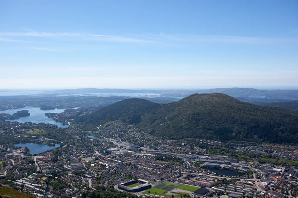 Bergen, stare hanzeatyckie miasto — Zdjęcie stockowe