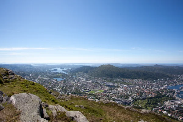 Bergen, stare hanzeatyckie miasto — Zdjęcie stockowe