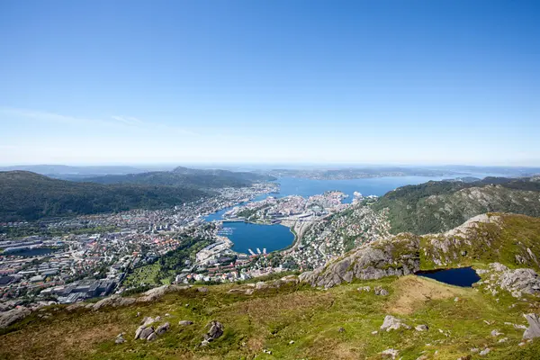 Bergen, die alte Hansestadt — Stockfoto
