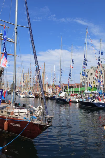 Bergen uzun gemi yarışları — Stok fotoğraf