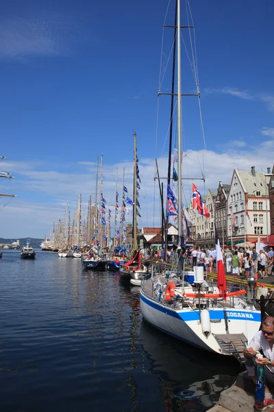 Bergen uzun gemi yarışları — Stok fotoğraf