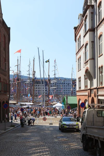 Bergen uzun gemi yarışları — Stok fotoğraf