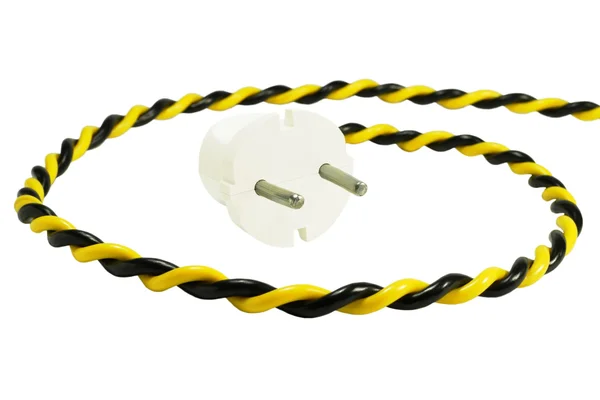 Electric plug and wire — Stock Photo, Image