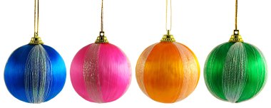 Dört Renkli Noel topları