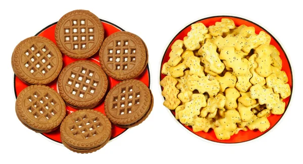 Two types of cookies — Stock Photo, Image