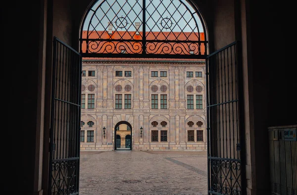 Porta Para Cidade Belo Marco Cidade Munique Alemanha Atração Turística — Fotografia de Stock