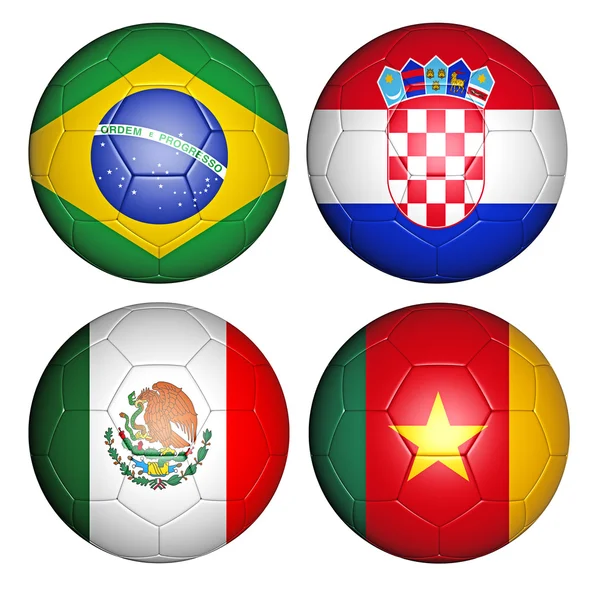 World cup 2014 group A — Stock Photo, Image