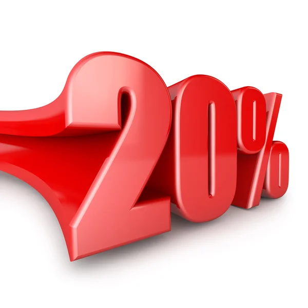 20% — Fotografia de Stock