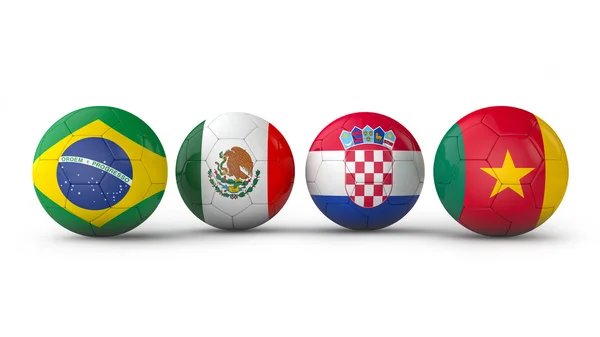 Balls with flags — Stock Photo, Image