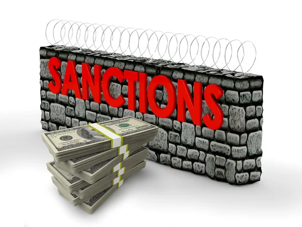 Санкции — стоковое фото