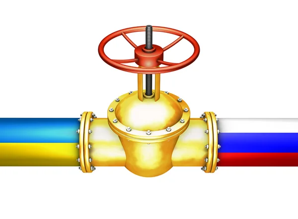 Gold valve — Stock Photo, Image