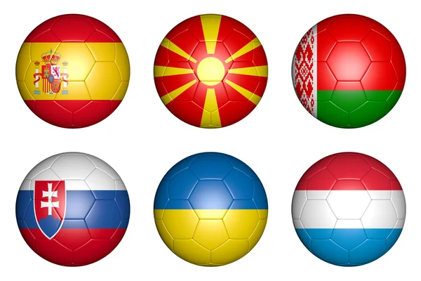 Balls with flags — Stock Photo, Image