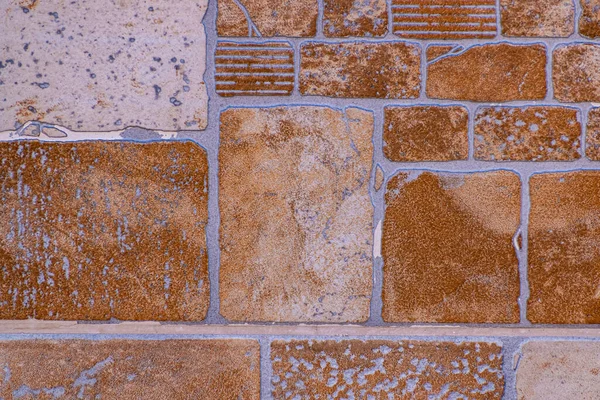 Steinmauer Hintergrund Muster Einer Dekorativen Mauer Aus Rotem Stein Textur — Stockfoto