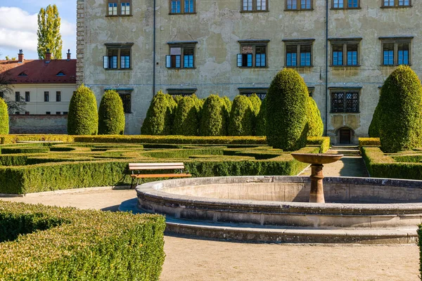 Bucovice Çek Cumhuriyeti Ekim 2021 Klasik Rönesans Şatosu Parkı Nda — Stok fotoğraf