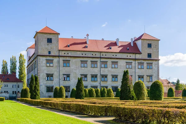 Bucovice Repubblica Ceca Ottobre 2021 Castello Rinascimentale Bucovice Destinazione Turistica Immagini Stock Royalty Free