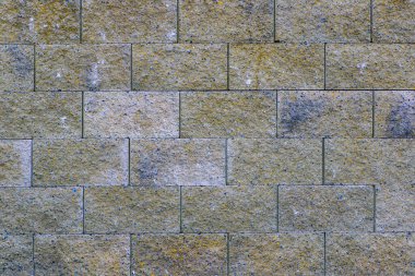 Beton bloklar, binanın dekoratif unsurları. Daha fazla grafik işleme için resim