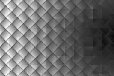 Bilgisayar dokusu veya arkaplanı tarafından oluşturulan karelerden oluşan gri illüstrasyon