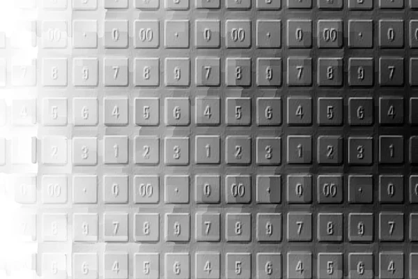 Üzerinde Numaralar Olan Şekillendirilmiş Panel Bir Bilgisayar Tarafından Yaratılmış Illüstrasyon — Stok fotoğraf