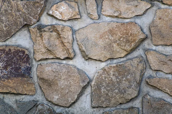 Der Bereich Der Mergelsteinmauer Mit Breiten Fugen Textur Oder Hintergrund — Stockfoto