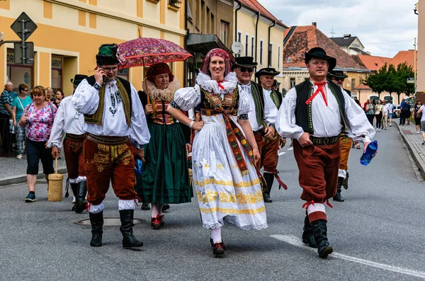 Straznice Tschechische Republik Juni 2022 Internationales Folklore Festival Männer Und — Stockfoto