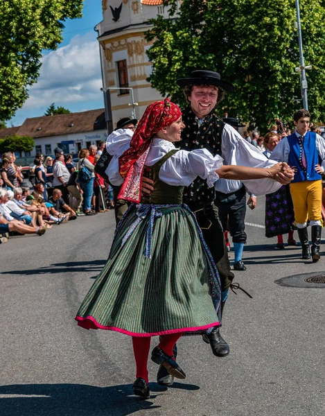 Straznice Tschechische Republik Juni 2022 Internationales Folklore Festival Ein Mann — Stockfoto