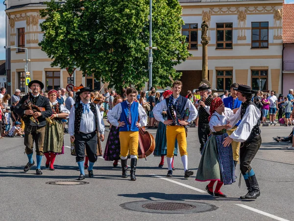 Straznice Tschechische Republik Juni 2022 Internationales Folklore Festival Männer Und — Stockfoto