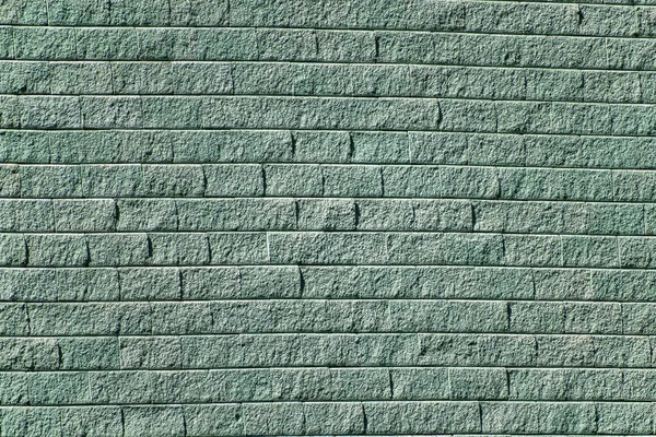Textuur Achtergrond Voor Verdere Werkzaamheden Muur Van Grijs Groene Bakstenen — Stockfoto