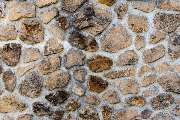 Steinmauer Aus Unregelmäßigen Blöcken Aus Mergelstein Textur Hintergrund Für Die — Stockfoto