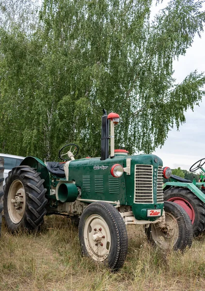 Hodonin Panov Tschechische Republik August 2022 Ausstellung Historischer Traktoren Tschechischer — Stockfoto